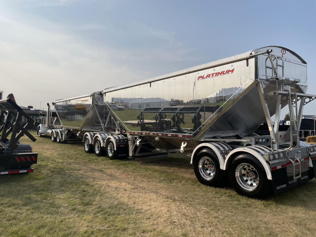 Platinum 7 Axle B Train Aluminum Hopper Trailer - Platinum