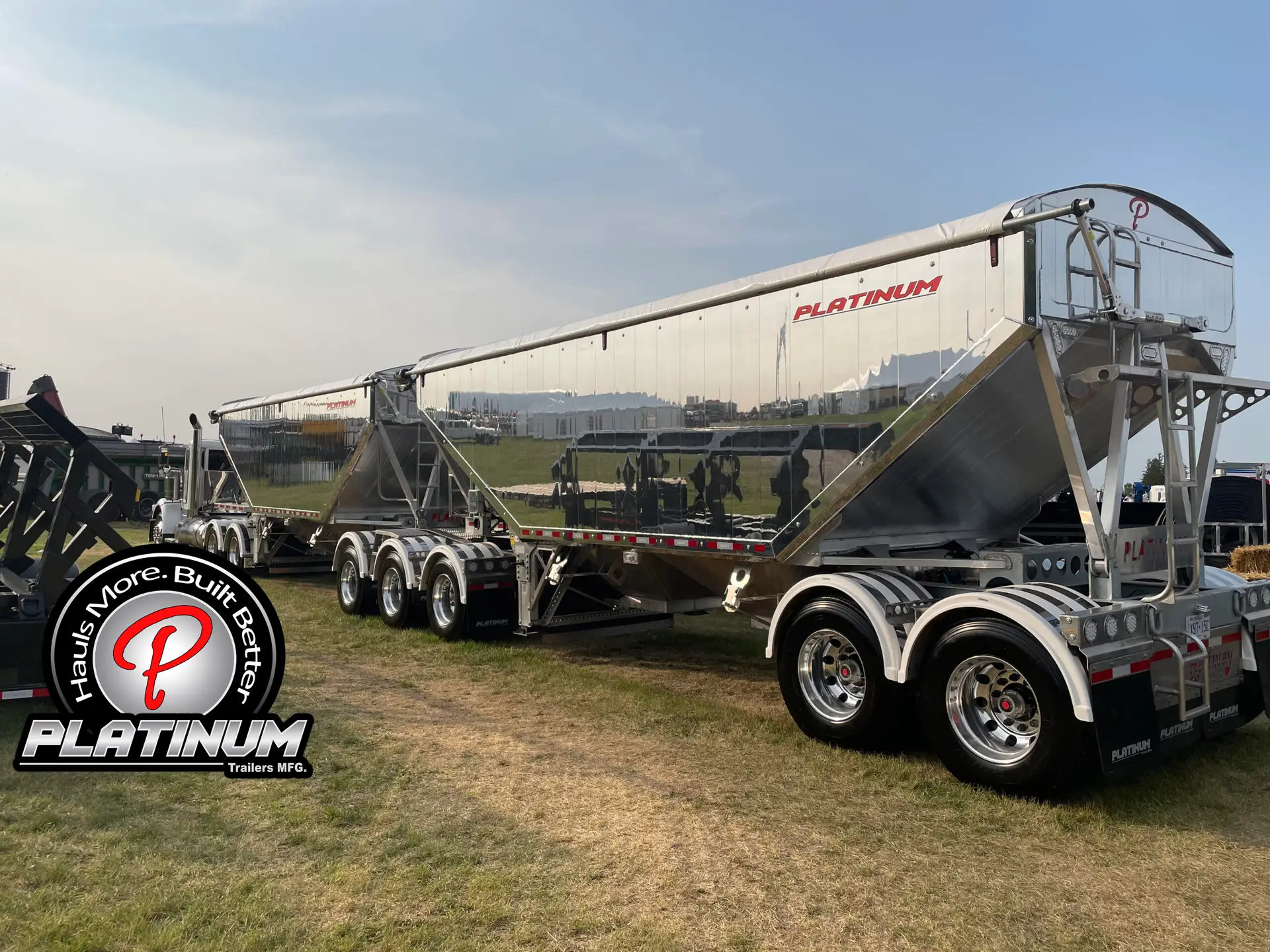 Polished PLATINUM Super B Grain Trailer