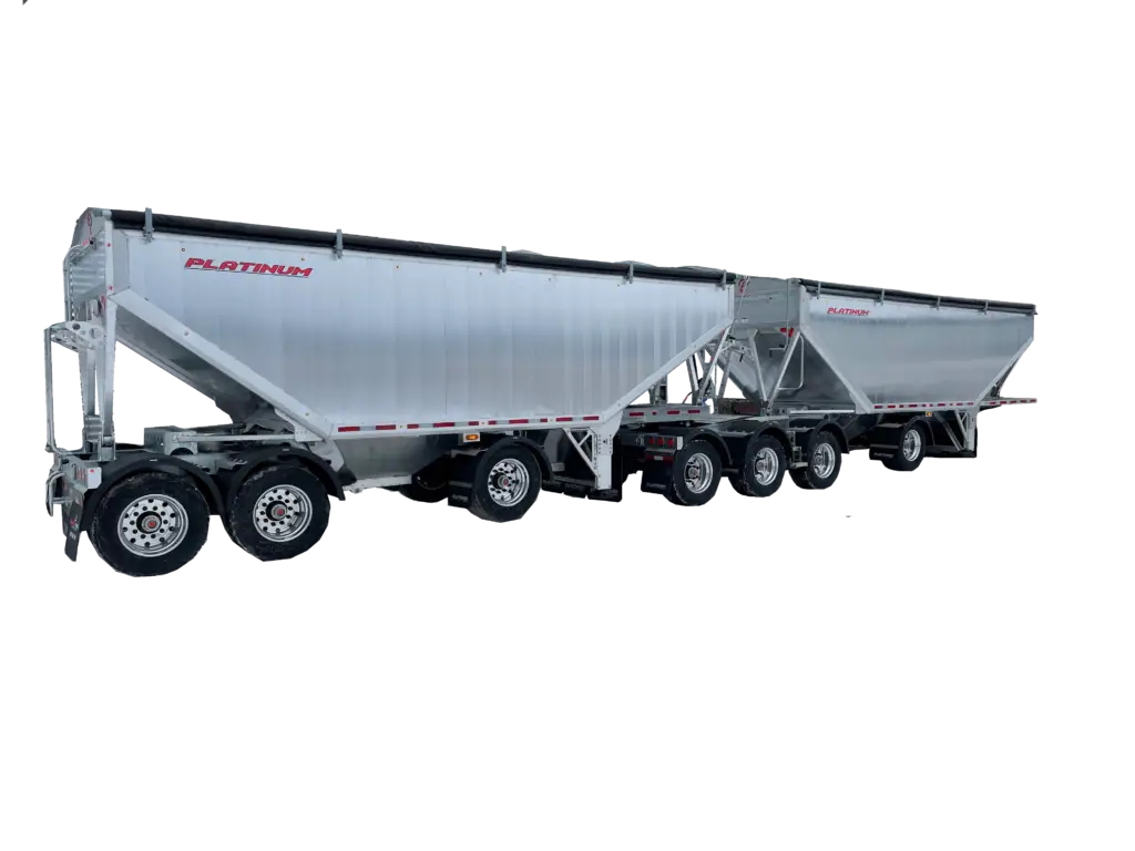 Platinum Trailers MFG 7 axle Super B grain trailer