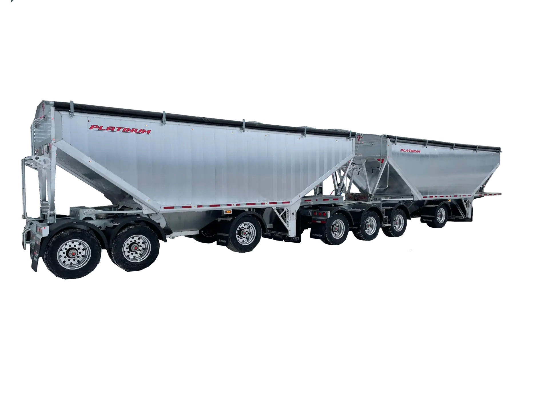 Platinum Trailers MFG 7 axle Super B grain trailer